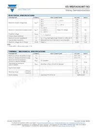 VS-MBR4045WT-N3 Datasheet Page 2