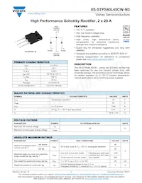 VS-STPS40L45CW-N3 Datenblatt Cover