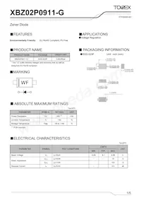 XBZ02P0911-G Datasheet Copertura