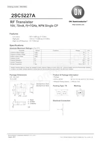 2SC5227A-5-TB-E Datasheet Copertura