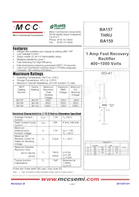 BA159-TP Datasheet Copertura