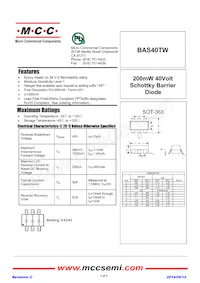 BAS40TW-TP Datenblatt Cover
