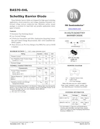 BAS70-04LT1G Datasheet Cover