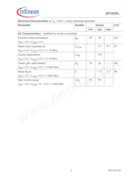 BF1009SRE6327HTSA1 Datasheet Pagina 3