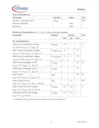 BF2030WH6824XTMA1 Datasheet Pagina 2