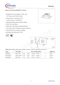 BF5030WH6327XTSA1 Datasheet Cover