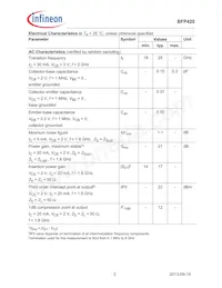 BFP420E6433HTMA1 Datasheet Pagina 3