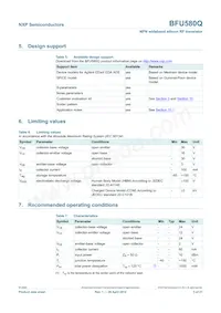 BFU580QX Datasheet Pagina 3