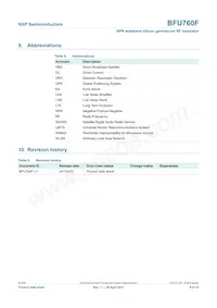 BFU760F Datasheet Pagina 9