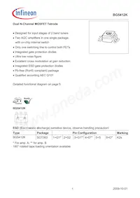 BG5412KH6327XTSA1 Datasheet Cover