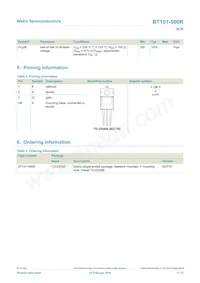 BT151-500R Datasheet Page 2