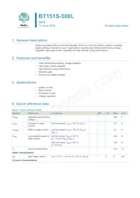 BT151S-500L Datasheet Copertura