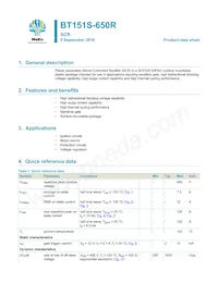 BT151S-650R Datasheet Cover