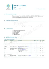 BT151X-800R Datasheet Copertura