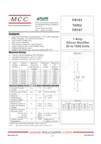 FR107-TP Datasheet Copertura