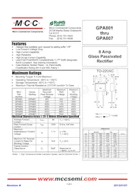 GPA807-BP Datenblatt Cover
