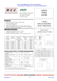 GS1M-TP Datasheet Cover