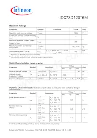 IDC73D120T6MX1SA2 Datasheet Pagina 2