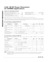 MAX2602ESA-T Datasheet Pagina 2