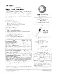 MBR340RL Datasheet Copertura