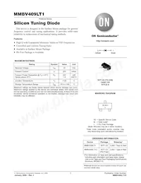 MMBV409LT1G數據表 封面