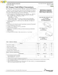 MRF6S23100HSR5 Datenblatt Cover