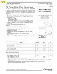 MRF7S19080HSR5 Datasheet Cover