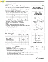 MRF8S18260HSR6數據表 封面