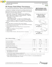 MRFE6S9201HSR5 Datenblatt Cover