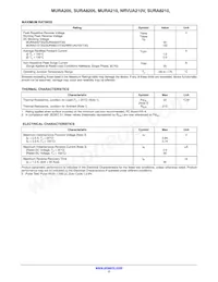 MURA205T3 Datasheet Pagina 2