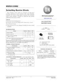 NSR0130M2T5G Datenblatt Cover