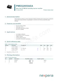 PMEG2005AEA/DG Datenblatt Cover