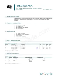 PMEG3005AEA/ZLX Datasheet Cover