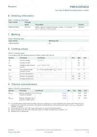 PMEG3005AEA/ZLX Datasheet Pagina 2