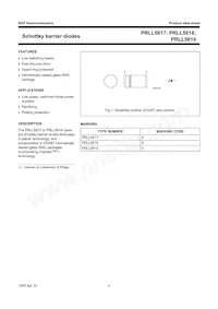 PRLL5818 Datasheet Pagina 3