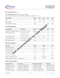 PTFA092201FV4R250XTMA1 Datasheet Pagina 2