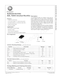 RURG80100-F085 Datasheet Cover