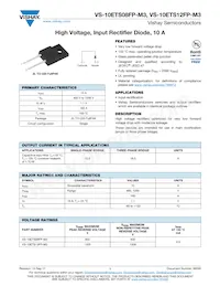 VS-10ETS08FP-M3數據表 封面