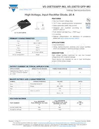 VS-20ETS08FP-M3 Datasheet Cover