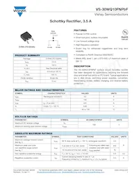 VS-30WQ10FNTRPBF Datasheet Cover