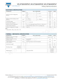 VS-6TQ040SPBF Datasheet Pagina 2