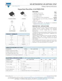 VS-8ETH03-1PBF Datasheet Copertura