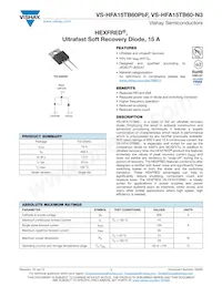 VS-HFA15TB60-N3 Datasheet Copertura