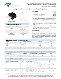 VS-MBRB1045TRL-M3 Datenblatt Cover