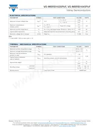 VS-MBRB1645TRRPBF Datasheet Pagina 2