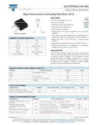 VS-STPS20L15GL-M3 Datasheet Copertura