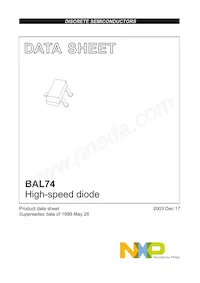 BAL74 Datasheet Pagina 2
