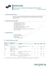 BAV23QAZ Datenblatt Cover