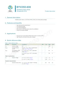 BYV25D-600 Datenblatt Cover