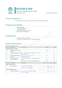 BYV29FX-600數據表 封面